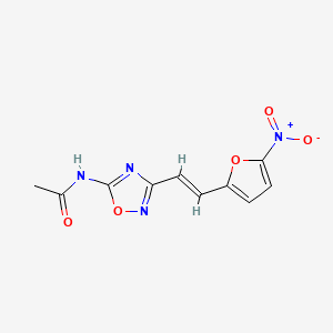 molecular formula C10H8N4O5 B1232689 Fuvinazole CAS No. 22508-01-6