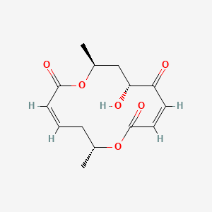 molecular formula C14H18O6 B1232690 Grahamimycin A CAS No. 76023-57-9