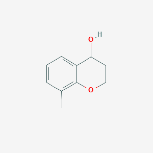 molecular formula C10H12O2 B12326937 8-methyl-3,4-dihydro-2H-1-benzopyran-4-ol CAS No. 197908-32-0