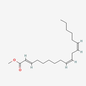 molecular formula C19H32O2 B1232695 2,9,12-Octadecatrienoic acid, methyl ester, (E,Z,Z)- CAS No. 30959-44-5