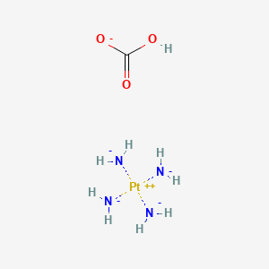 molecular formula CH9N4O3Pt-3 B12326951 Azanide;hydrogen carbonate;platinum(2+) 