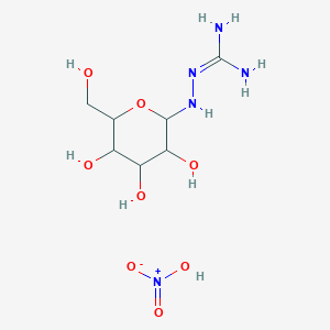 molecular formula C7H17N5O8 B12326958 N1-beta-D-Galactopyranosyl amino-guanidine hno3 