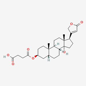 molecular formula C27H38O7 B1232699 Digitoxigenin hemisuccinate CAS No. 2287-95-8