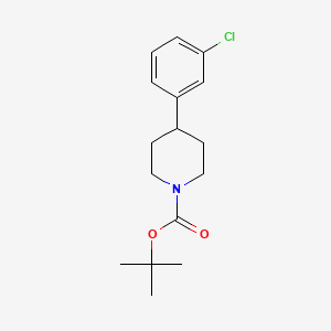 molecular formula C16H22ClNO2 B12326993 tert-Butyl 4-(3-chlorophenyl)piperidine-1-carboxylate 