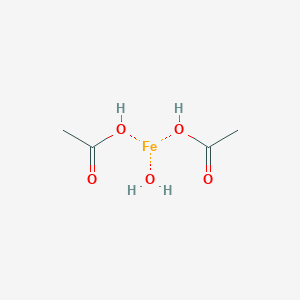 molecular formula FeOH(C2H3O2)2 B012327 Ferric acetate, basic CAS No. 10450-55-2