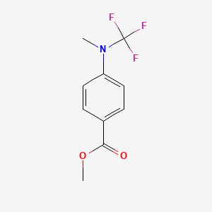molecular formula C10H10F3NO2 B12327262 Methyl 4-(methyl(trifluoromethyl)amino)benzoate CAS No. 34578-03-5