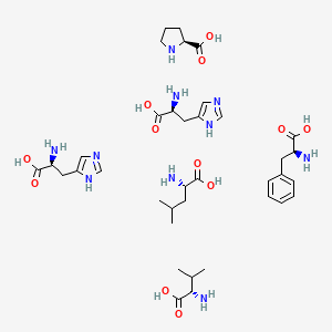 molecular formula C37H62N10O12 B12327264 H-His-pro-phe-his-leu-D-leu-val-tyr-OH 