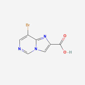 molecular formula C7H4BrN3O2 B12327294 Imidazo[1,2-c]pyrimidine-2-carboxylic acid, 8-bromo- 