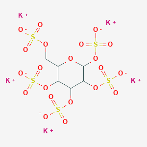 molecular formula C6H7K5O21S5 B12327343 D-Mannopyransepentasulfatepotassiumsalt 