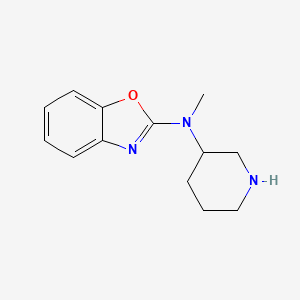 molecular formula C13H17N3O B12327363 N-methyl-N-piperidin-3-yl-1,3-benzoxazol-2-amine 