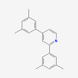 molecular formula C21H21N B12327378 Pyridine, 2,4-bis(3,5-dimethylphenyl)- 