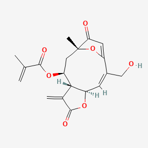 molecular formula C19H20O7 B1232741 Goyazensolide CAS No. 60066-35-5
