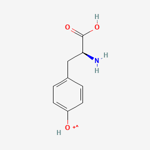 {4-[(2S)-2-amino-2-carboxyethyl]phenyl}oxidaniumyl