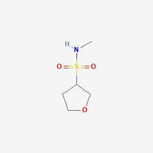 molecular formula C5H11NO3S B12327535 N-methyltetrahydrofuran-3-sulfonamide 