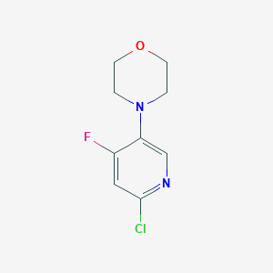 molecular formula C9H10ClFN2O B12327560 Morpholine, 4-(6-chloro-4-fluoro-3-pyridinyl)- 