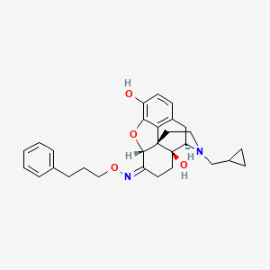 (4R,4aS,7Z,7aR,12bS)-3-(cyclopropylmethyl)-7-(3-phenylpropoxyimino)-2,4,5,6,7a,13-hexahydro-1H-4,12-methanobenzofuro[3,2-e]isoquinoline-4a,9-diol