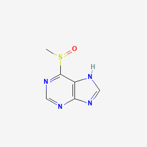 molecular formula C6H6N4OS B1232759 6-Methylsulfinyl purine CAS No. 19769-31-4