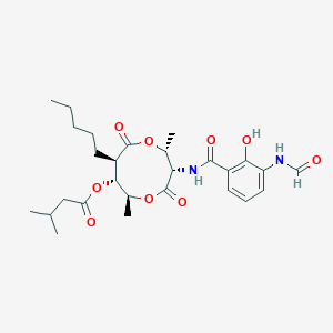 molecular formula C27H38N2O9 B1232760 ANTIMYCIN A (A1 shown) 