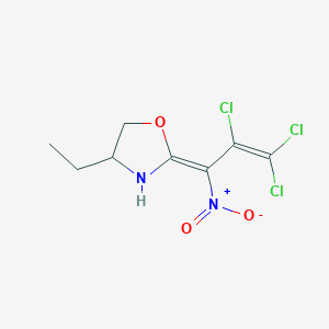 (2E)-4-ethyl-2-(2,3,3-trichloro-1-nitroprop-2-enylidene)-1,3-oxazolidine