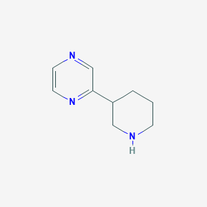 molecular formula C9H13N3 B12327649 2-(Piperidin-3-YL)pyrazine 