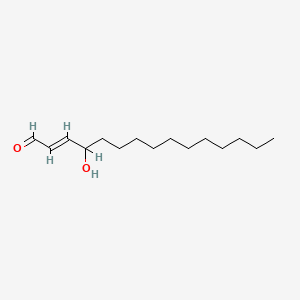 molecular formula C15H28O2 B1232768 4-Hydroxy-2-pentadecenal CAS No. 98241-48-6