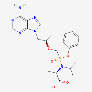 molecular formula C21H28N6O5P- B12327689 Tenofovir alafenamide (RRR) diasteroisomer 