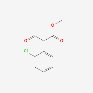 molecular formula C11H11ClO3 B12327698 Methyl 2-(2-chlorophenyl)-3-oxobutanoate 