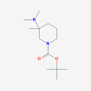 molecular formula C13H26N2O2 B12327744 tert-Butyl 3-(dimethylamino)-3-methylpiperidine-1-carboxylate 