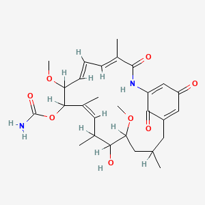 molecular formula C28H38N2O8 B1232776 Herbimycin B CAS No. 76207-83-5