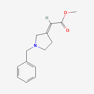 molecular formula C14H17NO2 B12327837 methyl (2E)-2-(1-benzylpyrrolidin-3-ylidene)acetate 