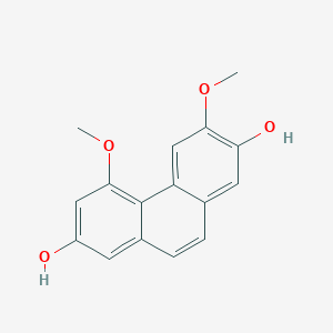 molecular formula C16H14O4 B12327861 3,5-Dimethoxy-2,7-phenanthrenediol CAS No. 108352-70-1
