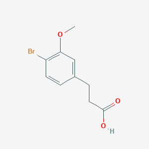 molecular formula C10H11BrO3 B12327884 Benzenepropanoic acid, 4-bromo-3-methoxy- 