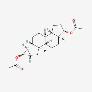 2,4-Cycloandrostane-3,17-diol diacetate