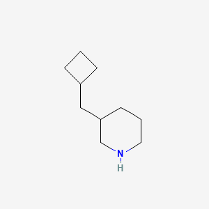 molecular formula C10H19N B12327980 3-(Cyclobutylmethyl)piperidine 