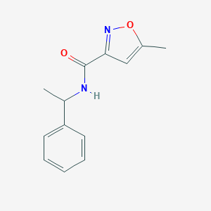 molecular formula C13H14N2O2 B123280 (+)-5-Methyl-N-(1-phenylethyl)-3-isoxazolecarboxamide CAS No. 145441-01-6