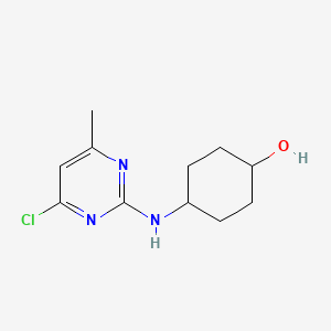 molecular formula C11H16ClN3O B12328011 Cyclohexanol, 4-[(4-chloro-6-methyl-2-pyrimidinyl)amino]-, trans- CAS No. 1261236-15-0