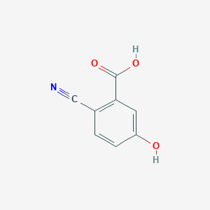 molecular formula C8H5NO3 B12328024 2-Cyano-5-hydroxybenzoic acid 