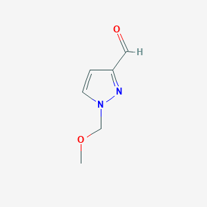 molecular formula C6H8N2O2 B12328095 1-(Methoxymethyl)-1H-pyrazole-3-carbaldehyde 