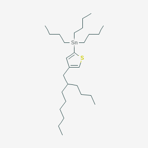 molecular formula C28H54SSn B12328099 Tributyl[4-(2-butyloctyl)-2-thienyl]stannane 