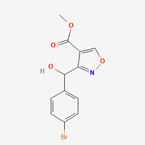 molecular formula C12H10BrNO4 B12328130 Methyl 3-[(4-Bromophenyl)(hydroxy)methyl]isoxazole-4-carboxylate CAS No. 2006277-99-0