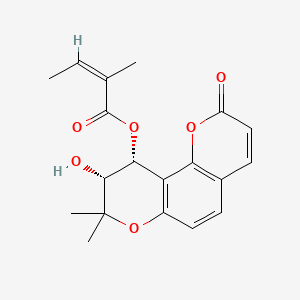 molecular formula C19H20O6 B1232822 Qianhucoumarin A 