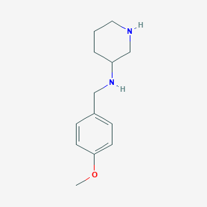 molecular formula C13H20N2O B12328234 N-[(4-methoxyphenyl)methyl]piperidin-3-amine 