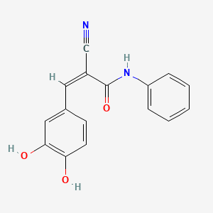 (Z)-2-cyano-3-(3,4-dihydroxyphenyl)-N-phenylprop-2-enamide