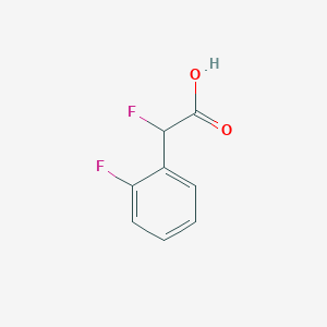 molecular formula C8H6F2O2 B12328282 2-Fluoro-2-(2-fluorophenyl)acetic acid 