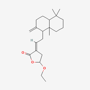 molecular formula C22H34O3 B12328295 Ethoxycoronarin D 