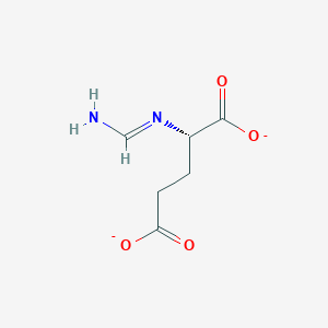 molecular formula C6H8N2O4-2 B1232830 N-formimidoyl-L-glutamate(2-) 