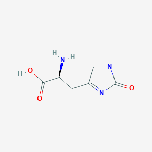 molecular formula C6H7N3O3 B12328305 2-Oxohistidine 