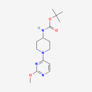 molecular formula C15H24N4O3 B12328366 tert-Butyl (1-(2-methoxypyrimidin-4-yl)piperidin-4-yl)carbamate 