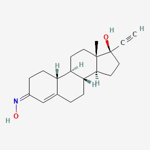 molecular formula C20H27NO2 B1232838 Norethisterone oxime, (Z)- 