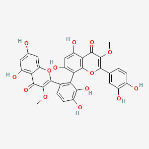 molecular formula C32H22O14 B1232845 Strychnobiflavone CAS No. 96253-81-5